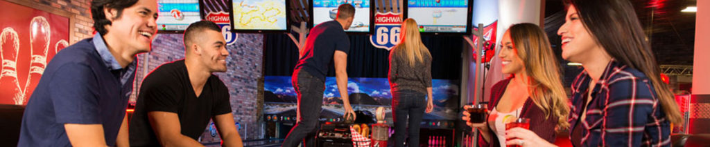 People having a party at at Octane Raceway in Scottsdale, AZ